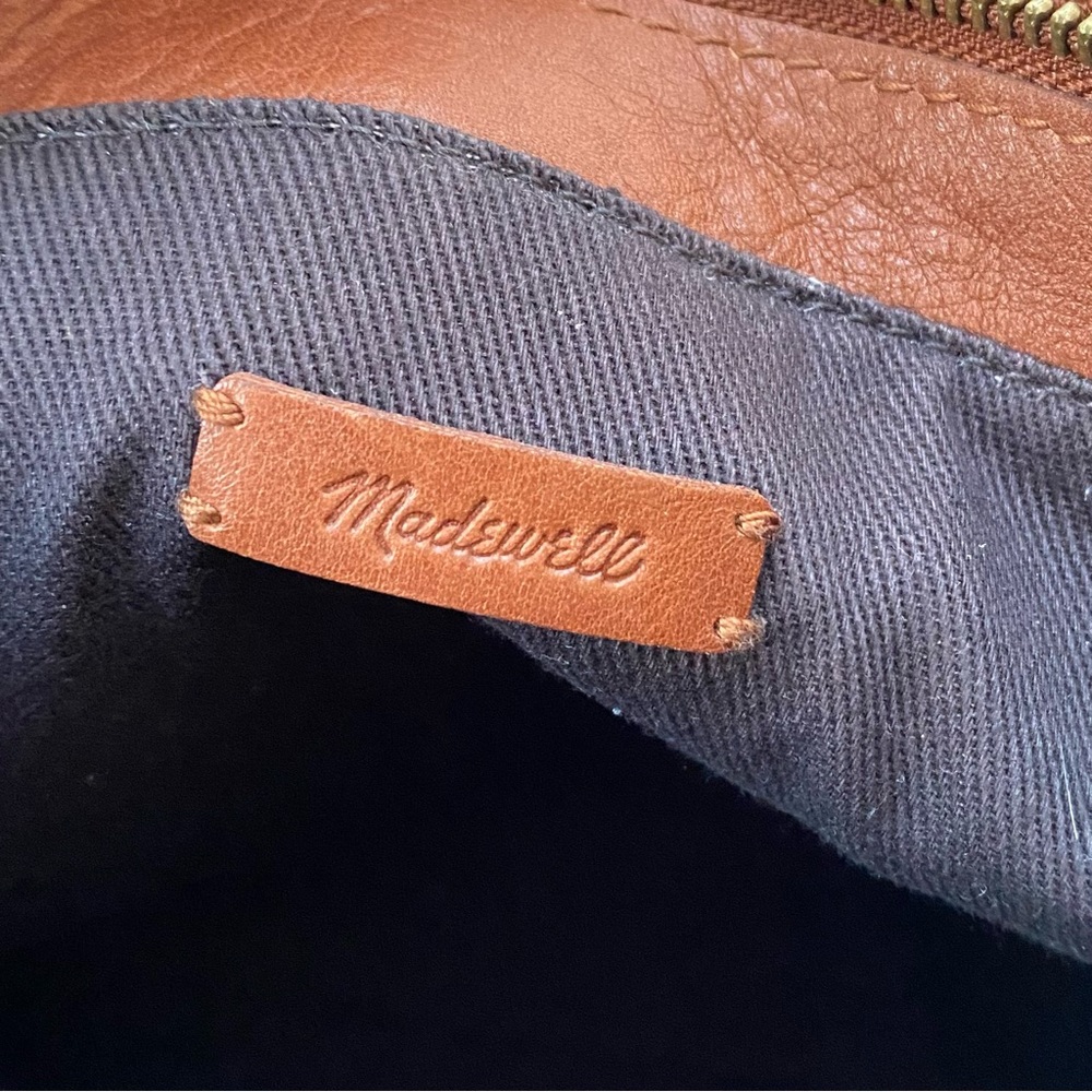 Madewell Mini Transport Tote Brown Leather - Picture 7 of 9